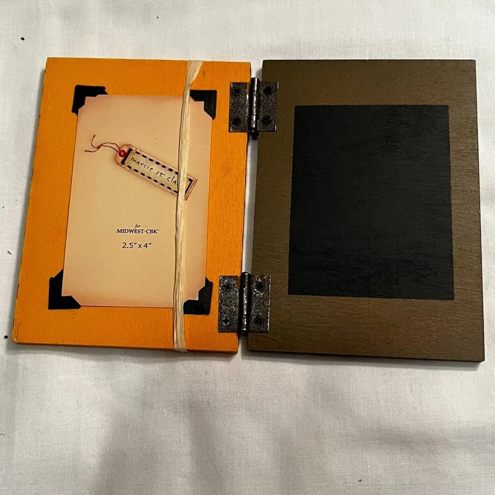 Set of 4 Card Boards by Marcie - Wood Greeting Card- photo frame & chalkboard